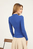 Women's Overlap Knit Detail Top - WST74