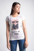 Women's Rhinestone Embellished Printed T-Shirt LTWCPTS3