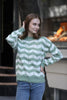 Women's Knitted Pattern Detail Sweater by Memnu - MEWS318