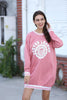 Womens Cotton Printed Long Sweatshirt - MEWSWS25