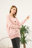 Women's Knitted Cardigan Pattern Detail by Memnu - MEWS575