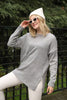 Women's Pattern Knitted Sweater by Memnu - MEWS599