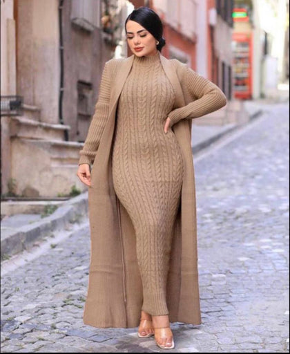 Womens 2 Piece Cable Knit Detail Knitted Co Ord Set WTWCD562