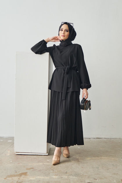 Haya Premium Pleated Co Ord Set - HPCO2