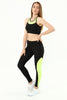 Women's 2 Piece Contrast Panel Active Wear Co Ord Set - WACO79