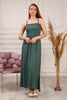 Women's Sleeveless Shirred Chest Summer Maxi Dress - MWMSD232