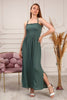 Women's Sleeveless Shirred Chest Summer Maxi Dress - MWMSD232