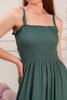 Women's Sleeveless Shirred Chest Summer Maxi Dress - MWMSD232