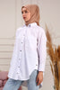 Haya Oversized Button Detail Shirt - HAYWS11