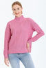 Women's Pattern Knitted High Neck Sweater by Memnu - MEWS748