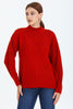 Women's Pattern Knitted High Neck Sweater by Memnu - MEWS754