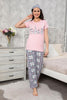 Women's 3 Piece Printed Night Wear Co Ord Set - WNCS165