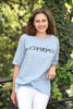 Women's Oversized Print Detail Cotton T-Shirt MEPST165
