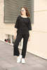 Womens 2 Piece Viscose Side Slit Detail Top and Pants Co Ord Set WTVCO52