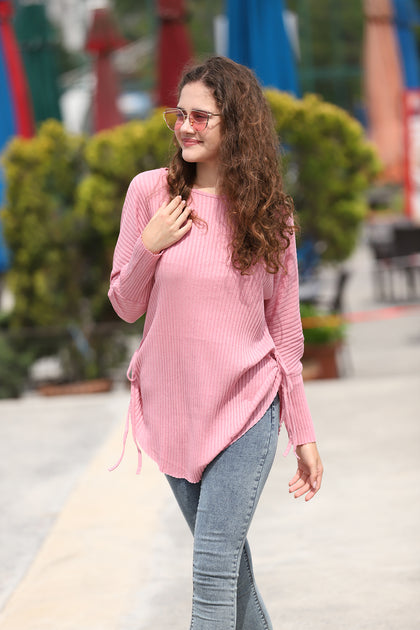 Women's Summer Knitted Long Sleeve Top MESKT20