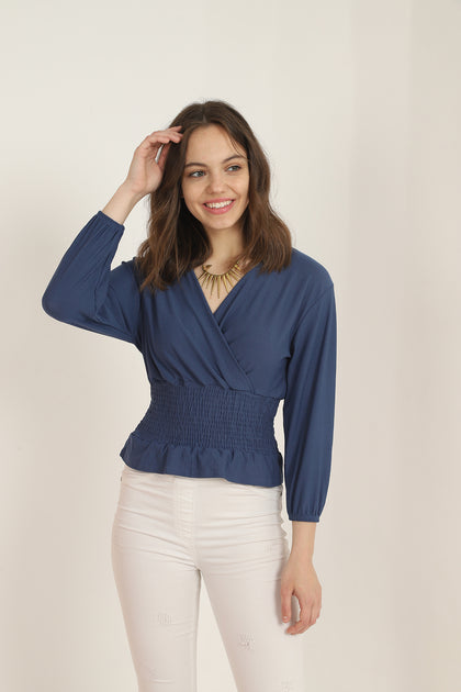 Women's Summer Wrap Detail Top - WST6