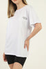 Women's Front Back Print Cotton Boyfriend T-Shirt MEPST214
