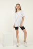 Women's Front Back Print Cotton Boyfriend T-Shirt MEPST214