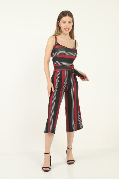 Womens Sleeveless Printed Jumpsuit WTJS10