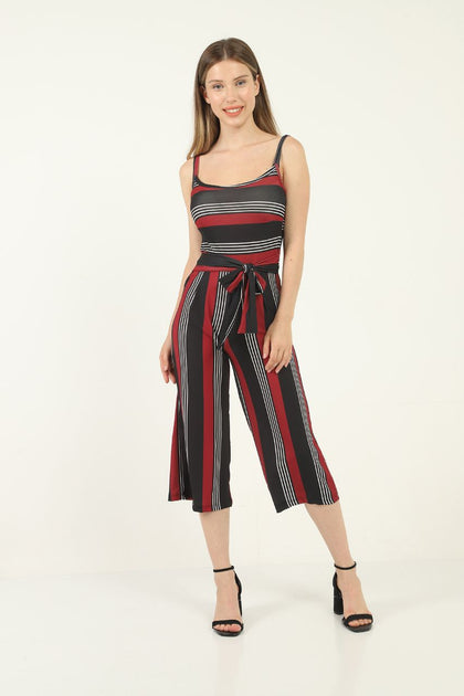 Womens Sleeveless Printed Jumpsuit WTJS10