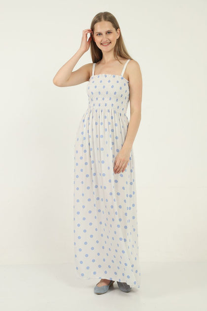 Women's Printed Summer Sleeveless Maxi Dress - MWMSD16