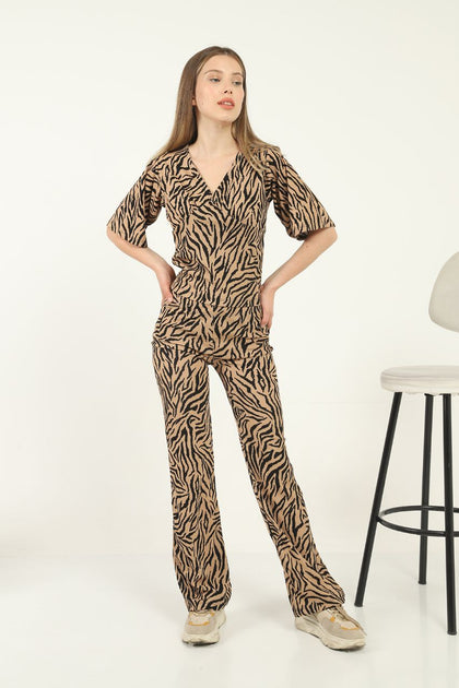 Womens 2 Piece Animal Pattern Co Ord Set WTVCO71