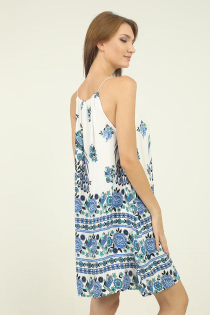 Women's Printed Summer Dress - MWSD27