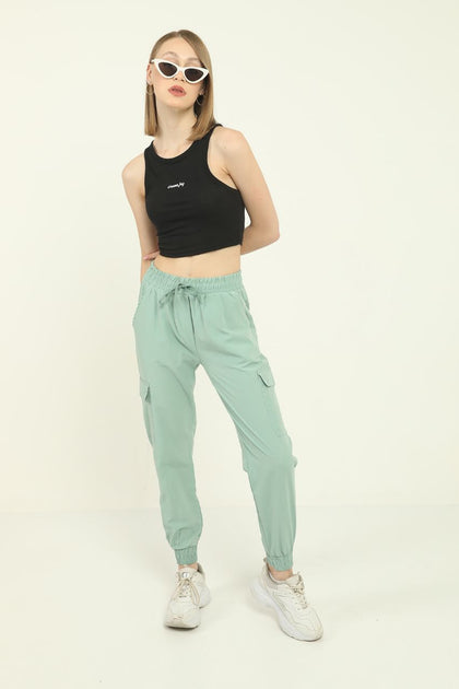 Women's Pocket Detail Jogger Pants - MWJP58