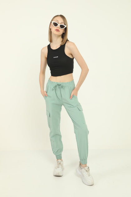 Women's Pocket Detail Jogger Pants - MWJP58