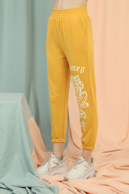 Women's Printed Pocket Jogger Pants - MWJP62