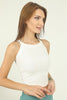 Womens Ribbed Crop Tank Top WRTT6