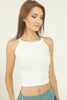 Womens Ribbed Crop Tank Top WRTT6