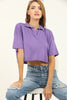 Women's Polo Collar Cropped T-Shirt MEPST348