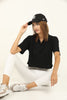 Women's Polo Collar Cropped T-Shirt MEPST349