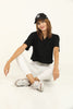 Women's Polo Collar Cropped T-Shirt MEPST349