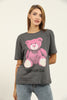 Women's Boyfriend Print Detail Cotton T-Shirt MEPST362