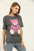 Women's Boyfriend Print Detail Cotton T-Shirt MEPST362