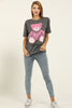 Women's Boyfriend Print Detail Cotton T-Shirt MEPST362