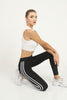 Women's Striped Detail Active Wear Leggings - WAL41
