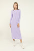 Womens Knitted Round Neck Maxi Dress MEWKND76