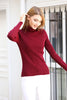 Women's High Neck Knitted Sweater by Memnu - MEWS150