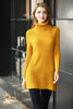 Women's High Neck Knitted Long Sweater by Memnu - MEWS156