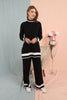 Womens 2 Piece Contrast Detail Knitted Co Ord Set WTWCD32