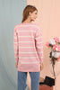 Women's Oversized Knitted Striped Sweater by Memnu - MEWS180