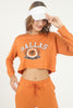 Women's Printed Crop Sweatshirt - WCSS7