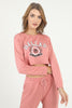 Women's Printed Crop Sweatshirt - WCSS12