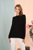 Women's Textured Detail Sweater by Memnu - MEWS185