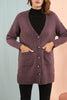 Women's Knitted Long Pocket Cardigan by Memnu - MEWS203