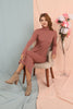 Womens Knitted High Neck Maxi Dress MEWKND82