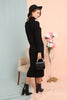 Womens Knitted High Neck Maxi Dress MEWKND86